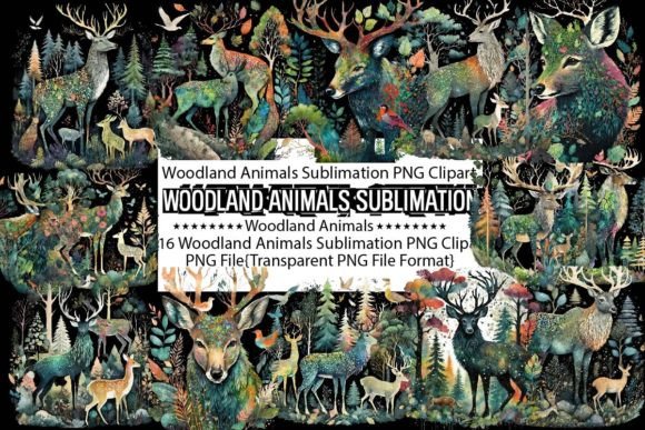 Download Woodland Animals Sublimation Bundle - Premium Resources