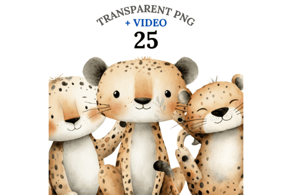 Download 25 Leopard Clipart - Premium Bundle