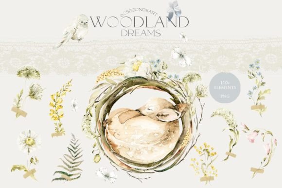Download Cute Woodland Baby Animals Clipart Bundle - Baby animal Collection