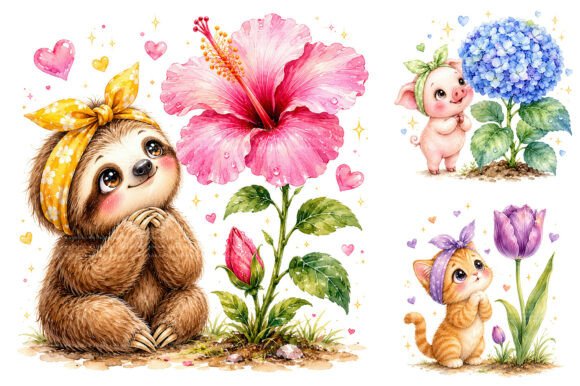 Download 30 Watercolor Baby Animal Clipart Bundle - Baby animal Collection