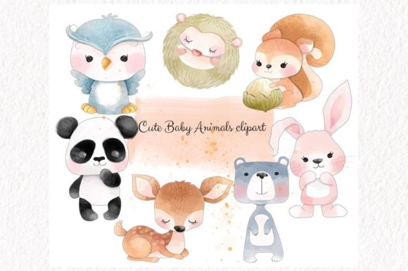 Download Baby Animals, Woodland Clipart - Baby animal Collection