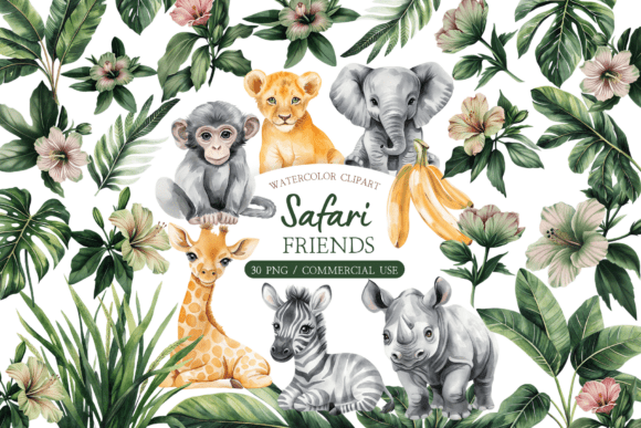 Download Boho Jungle Nursery Art PNG Set - Jungle nursery art png Collection