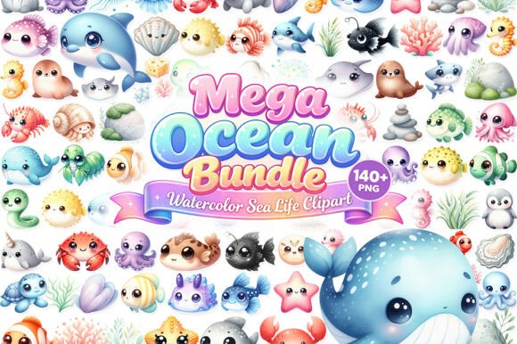 Download 140+ Cute Ocean Animals Clipart - Ocean animals clipart Collection